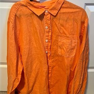 Tommy Bahama Bright Orange Button-Up Shirt
